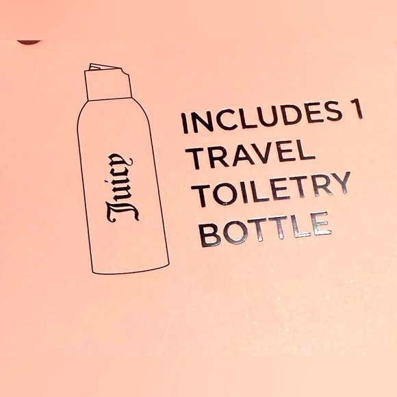 NEW Juicy Couture Pink Fuzzy Travel Cosmetics Bag - Picture 8 of 8